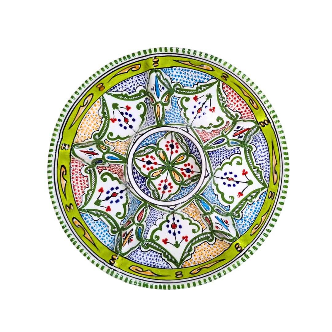 Tunesische Tapasschaal – Handgemaakt Aardewerk - Afbeelding 5