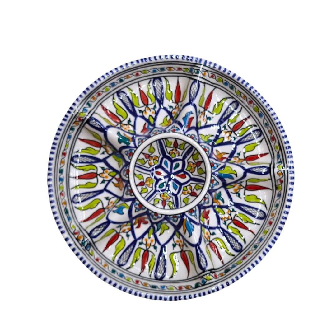 Tunesische Tapasschaal – Handgemaakt Aardewerk - Afbeelding 4