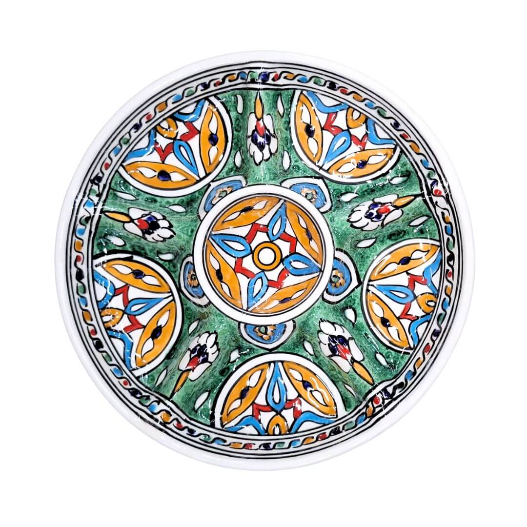 Tunesische Tapasschaal – Handgemaakt Aardewerk - Afbeelding 2