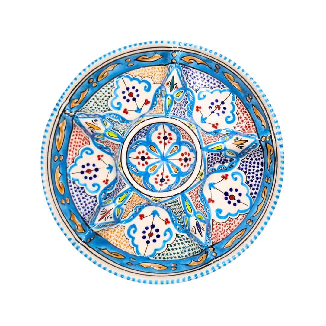 Tunesische Tapasschaal – Handgemaakt Aardewerk - Afbeelding 3