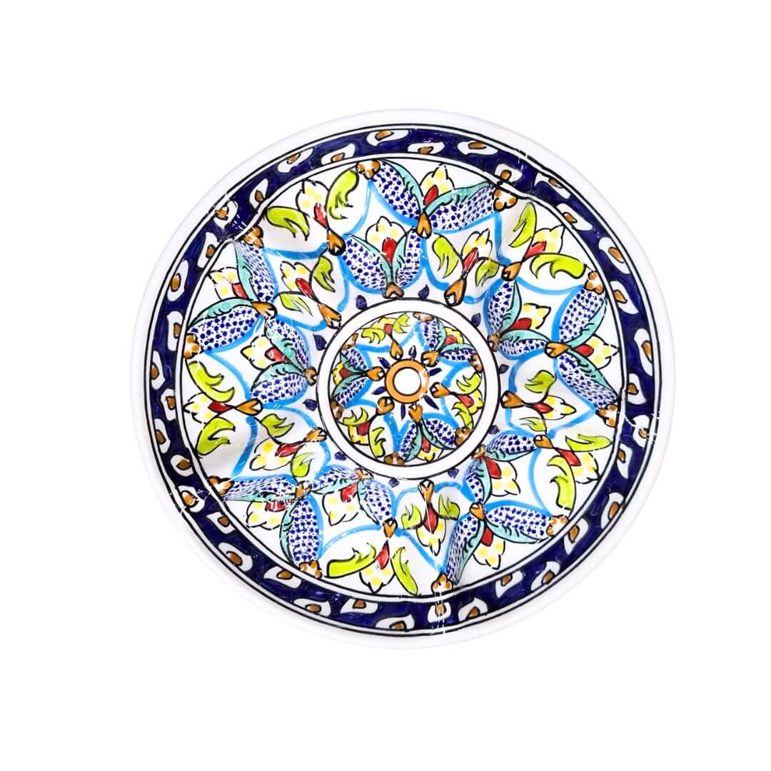 Tunesische Tapasschaal – Handgemaakt Aardewerk - Afbeelding 6