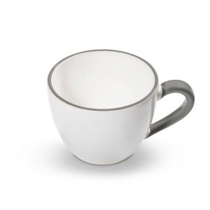 Theebeker Maxima – Rand grijs – 0,4 ltr