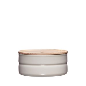 Riess – Voorraadbus laag – licht grijs – 13 cm