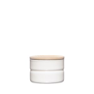 Riess – Voorraadbus laag – puur wit – 8 cm