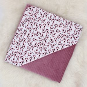 WIKKELDOEK | Pink Leaves | Rib Pink