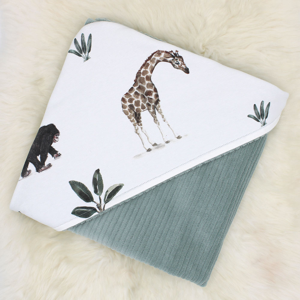 WIKKELDOEK | Safari | Rib Green - Afbeelding 2