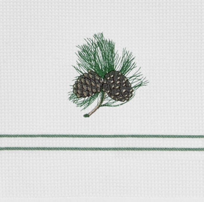 Wafeltheedoek met Zirben dennenappels - Afbeelding 2