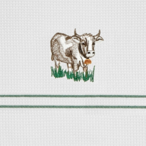 Wafeltheedoek met koe