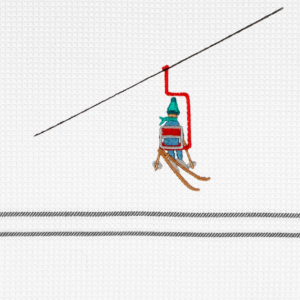 Wafeltheedoek met stoeltjeslift