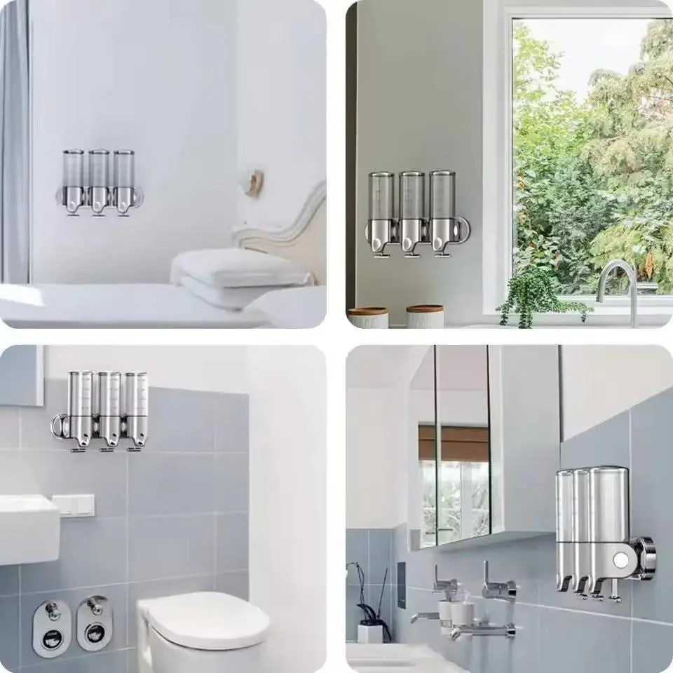 CleanStation™ | Wandzeepdispenser met 3 vakken – Stijlvol & Hygiënisch - Afbeelding 7