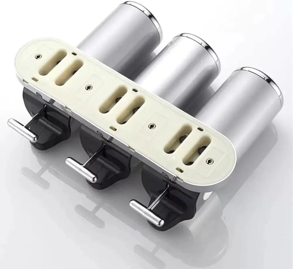 CleanStation™ | Wandzeepdispenser met 3 vakken – Stijlvol & Hygiënisch - Afbeelding 8