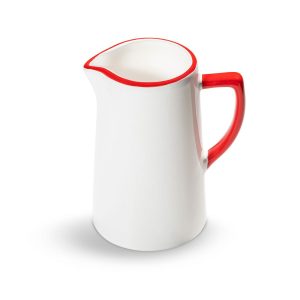 Waterkan recht – Rand robijnrood – 0,7 ltr