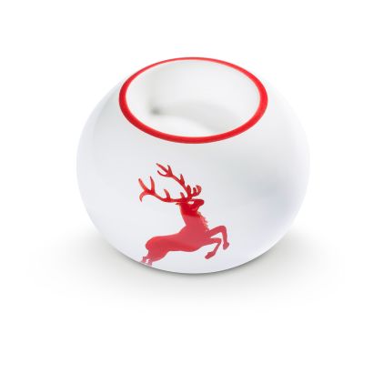 Waxinehouder – Hert robijnrood – 8,5 cm