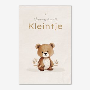 Felicitatiekaart Geboorte | Beer