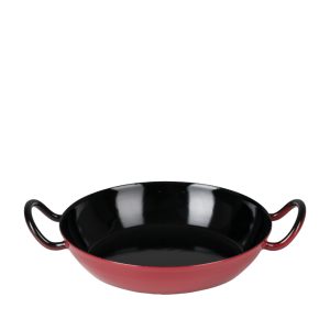 Riess – Wokpan met oren – rood – 20 cm