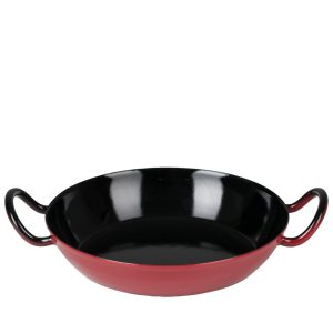 Riess – Wokpan met oren – rood – 26 cm