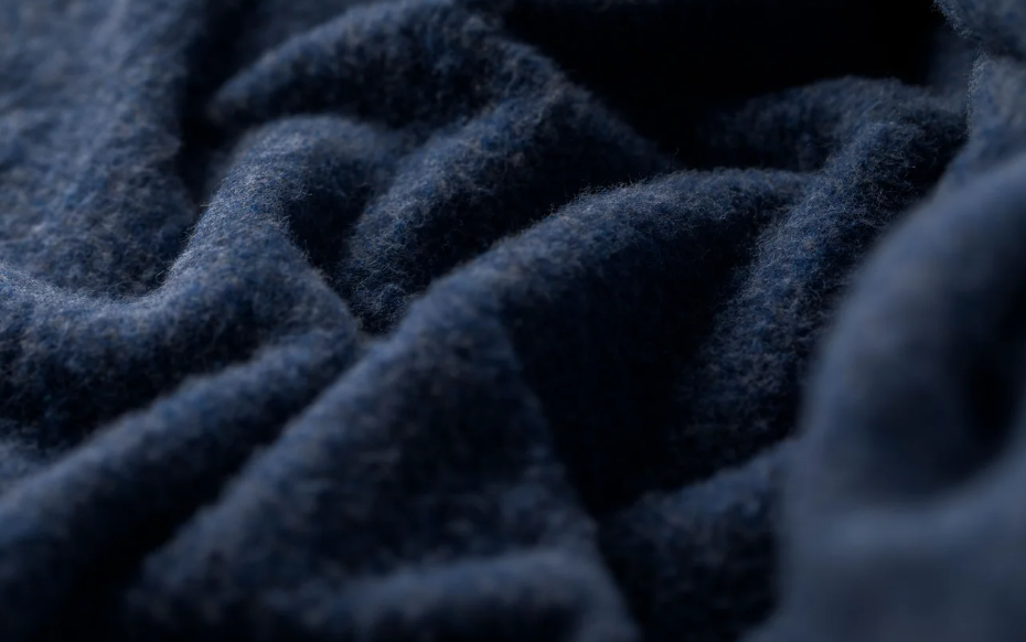 Wollen plaid Merano blauw – David Fussenegger 160 x 200 cm - Afbeelding 3