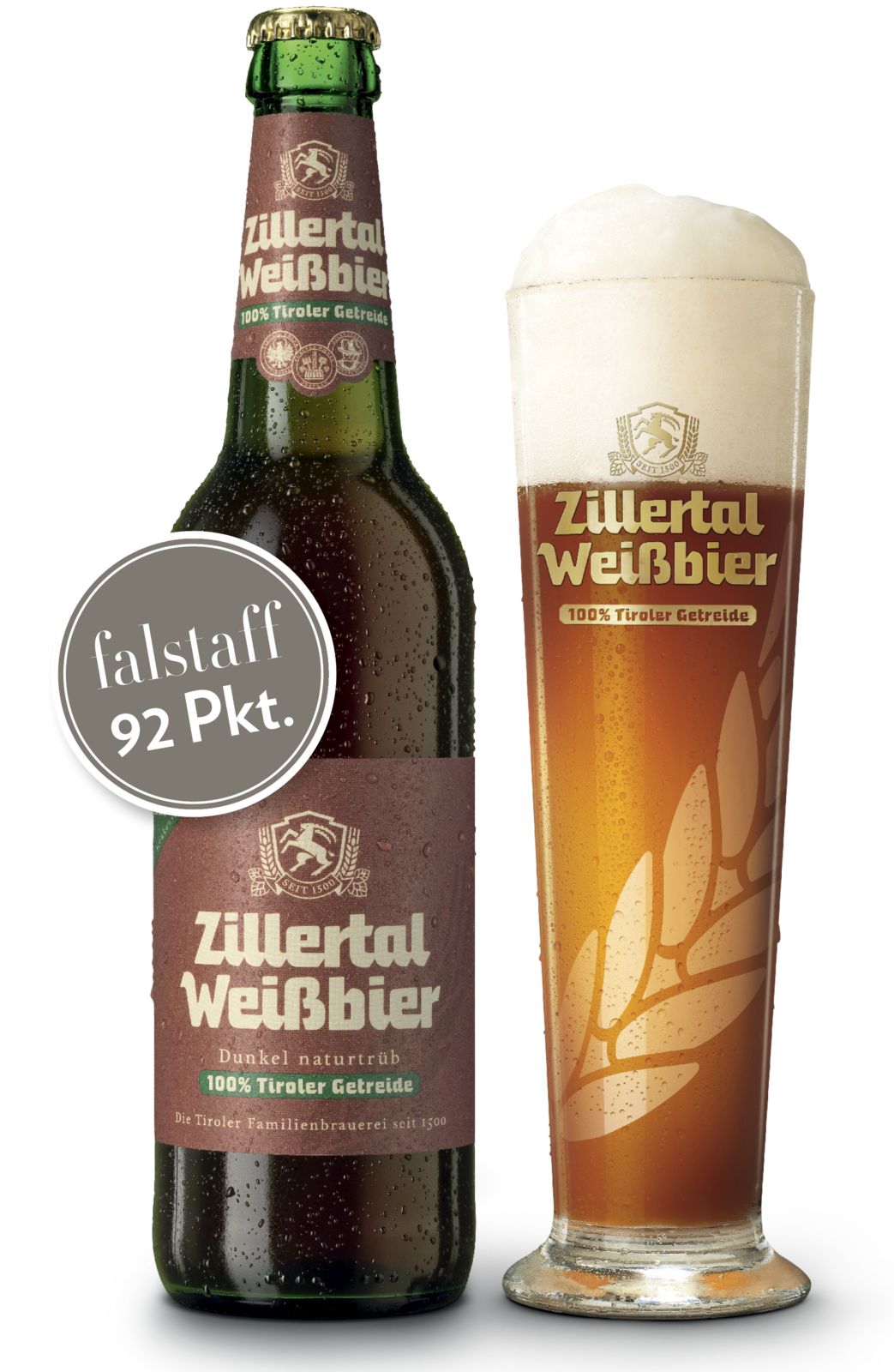 Zillertal Weissbier Dunkel 0.50 liter - Afbeelding 2