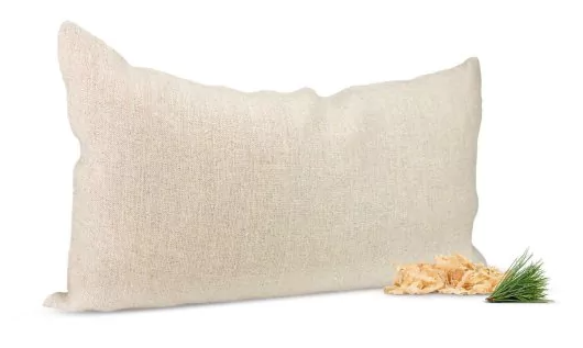 Zirben kussen beige linnen – 17 x 29 cm - Afbeelding 2