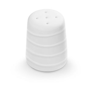 Zoutstrooier – Gevlamd wit – 7 cm
