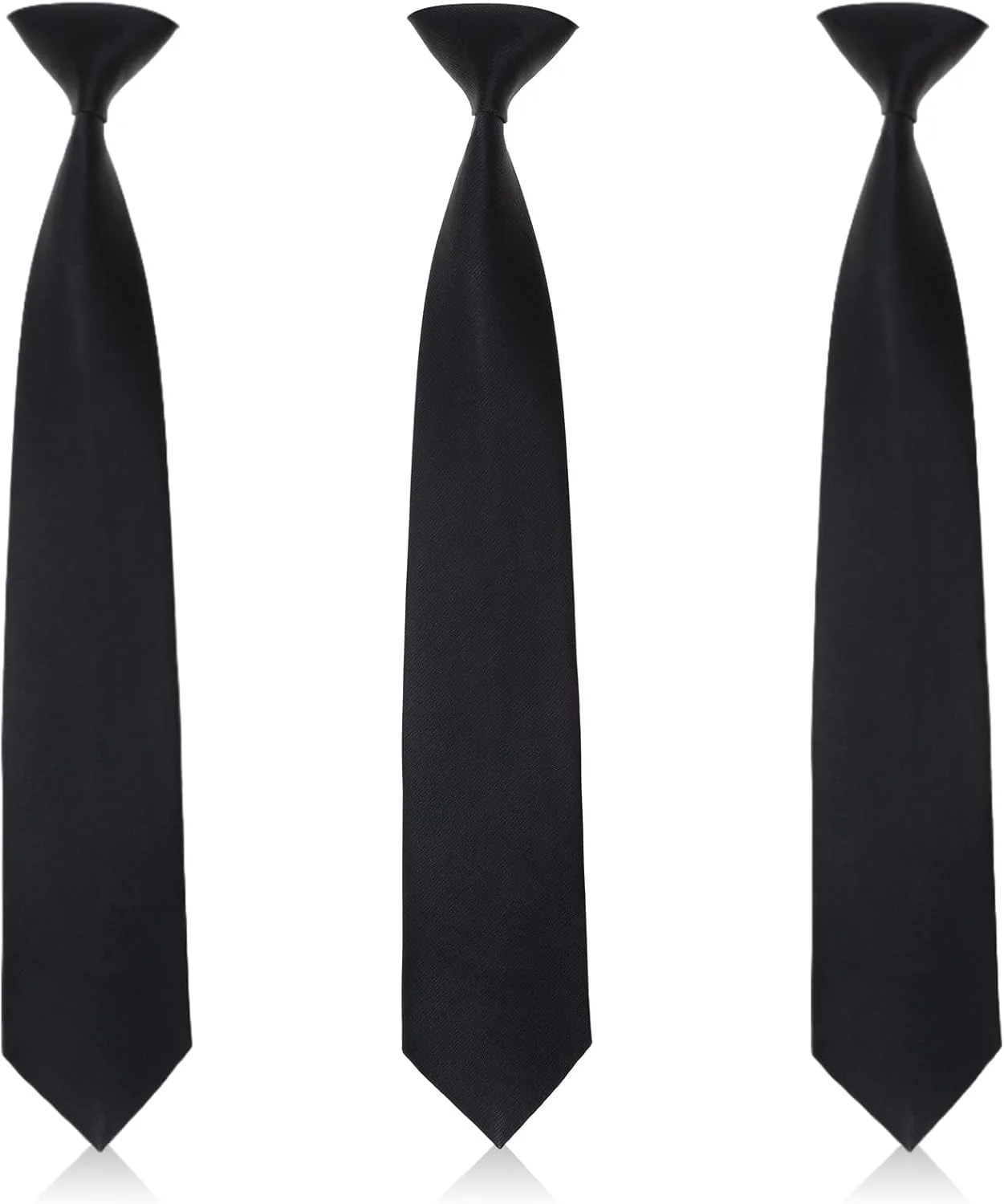 Stropdas - Clip On - Set Van 3 - Voorgeknoopt en Direct Draagbaar - Afbeelding 2