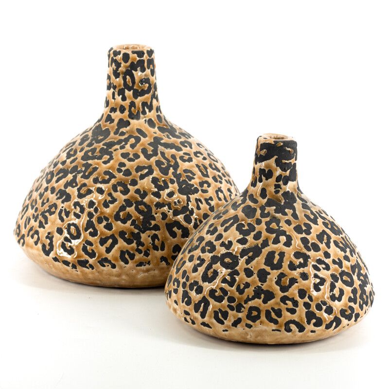 Luipaard Bloempot Keramiek – Tropische Panter Bloempot set - Afbeelding 2