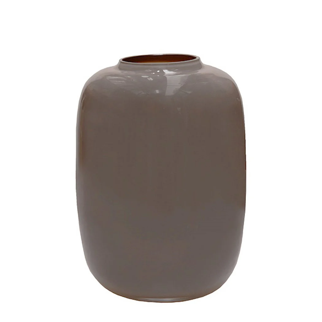 Artic Earth vaas – Mondgeblazen glas in aardetinten - Afbeelding 2