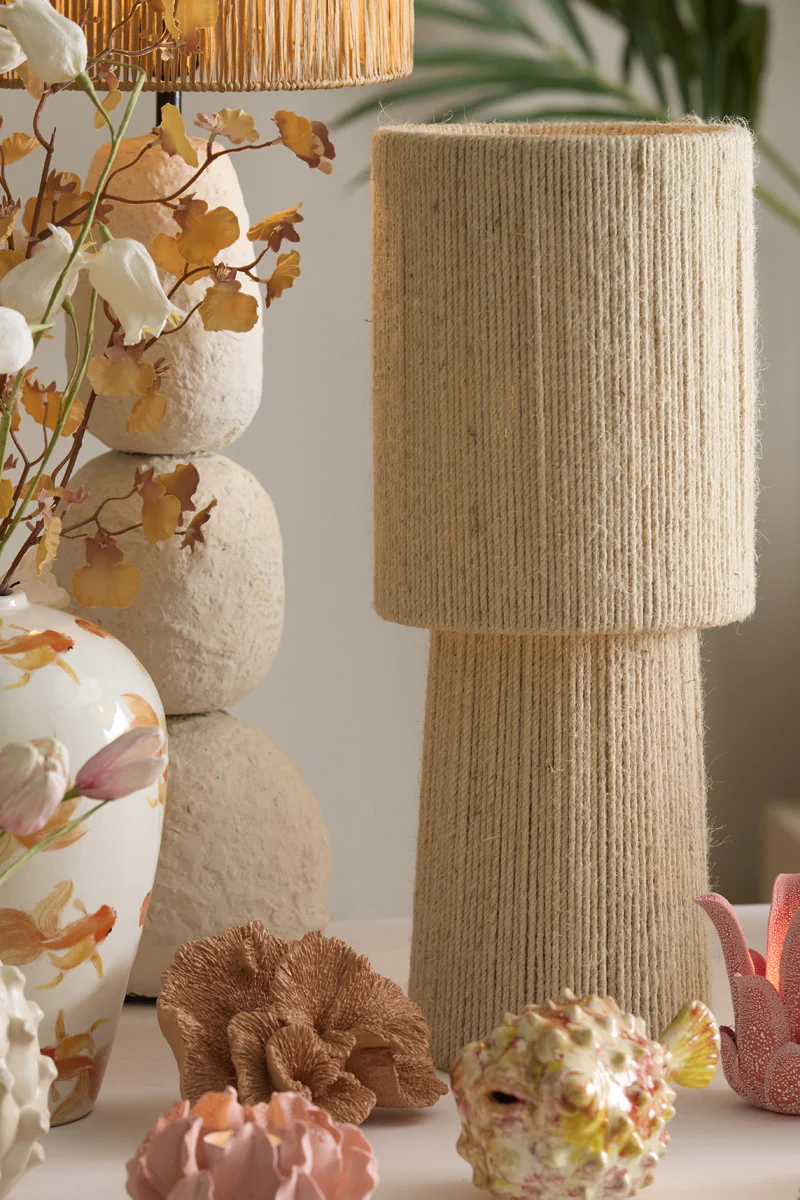 Light & Living Tafellamp Pitino Jute - Afbeelding 3