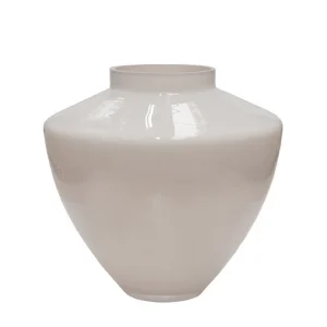 Kagera Ivory Vaas – Mondgeblazen Glas in Wit & Beige – Stijlvolle Aanvulling voor Elk Interieur