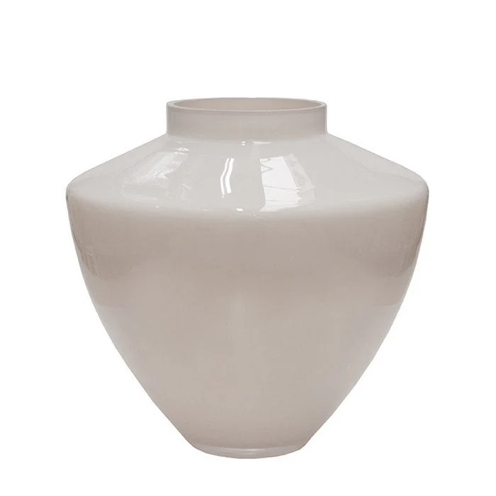 Kagera Ivory Vaas – Mondgeblazen Glas in Wit & Beige – Stijlvolle Aanvulling voor Elk Interieur - Afbeelding 2
