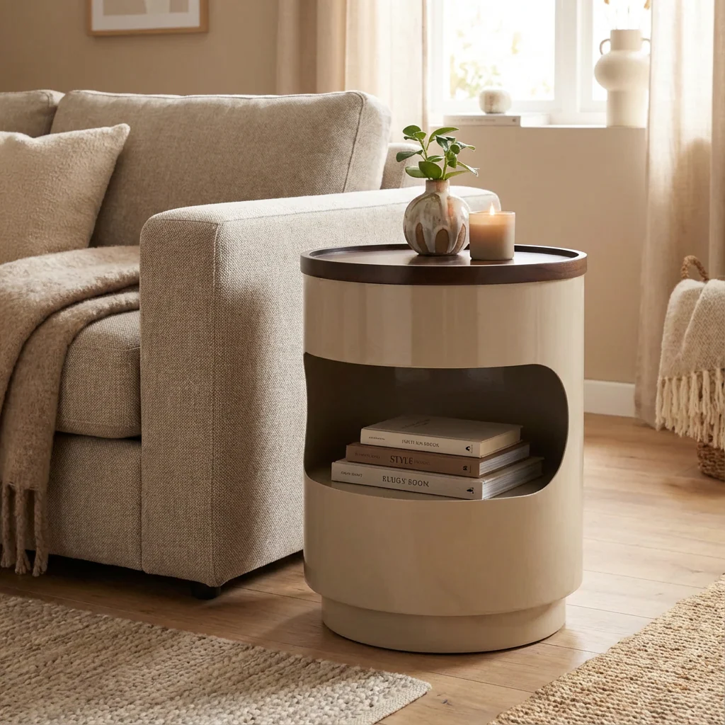 By-Boo Tondo – Bijzettafel Taupe