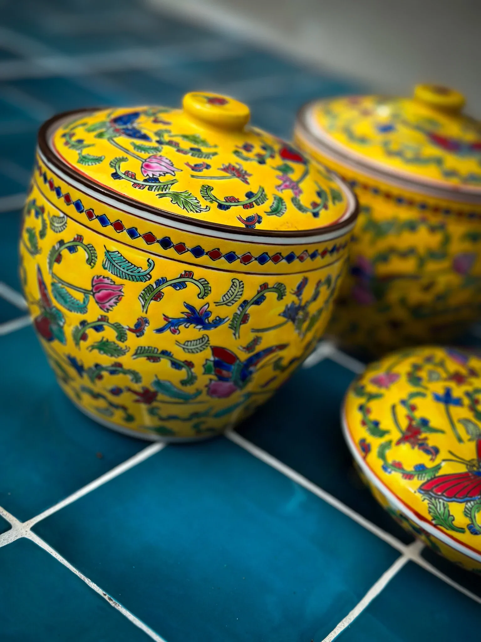 set van 3 Chinese vintage kruiken - Afbeelding 3
