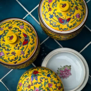 set van 3 Chinese vintage kruiken