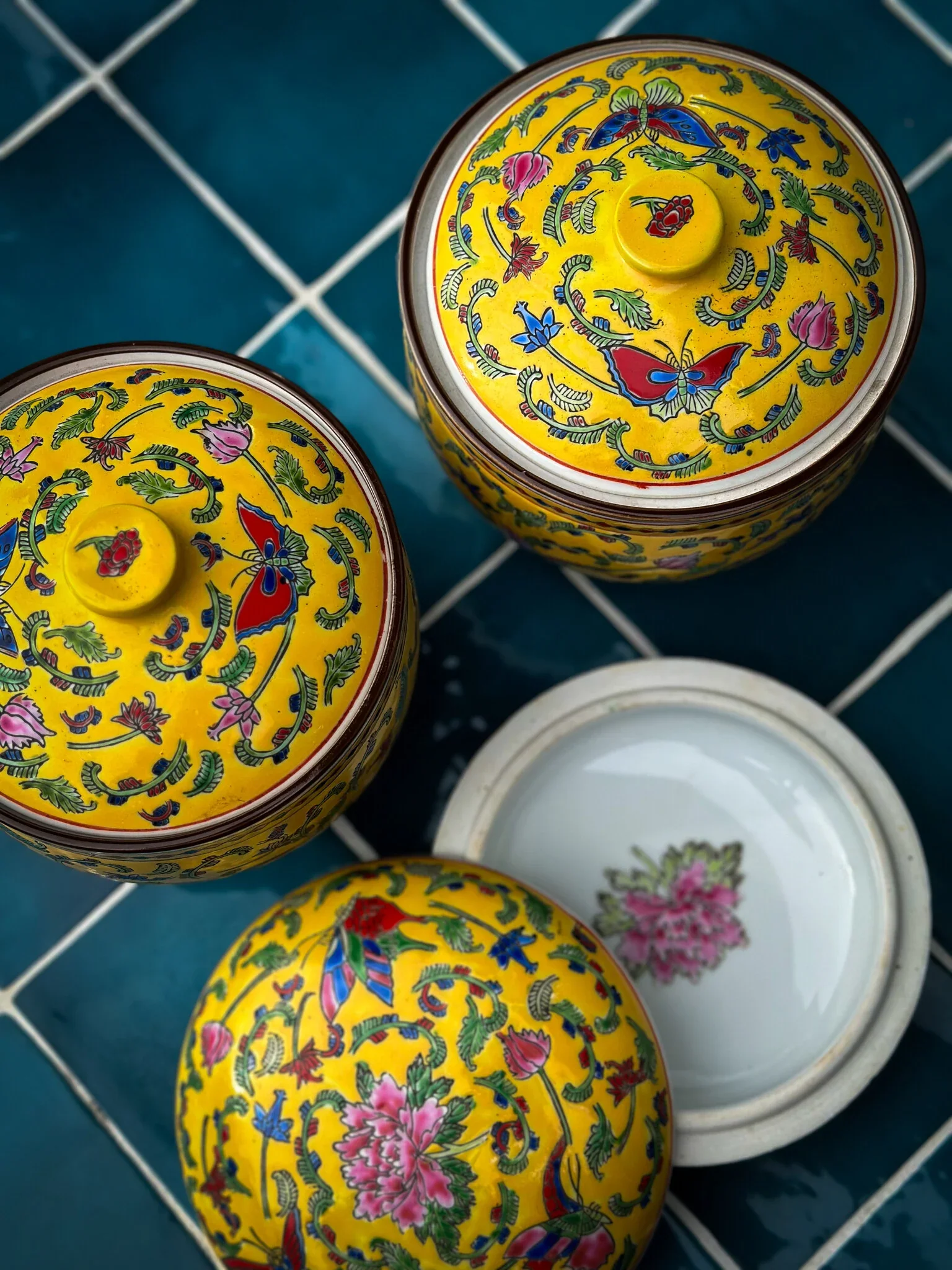 set van 3 Chinese vintage kruiken - Afbeelding 2