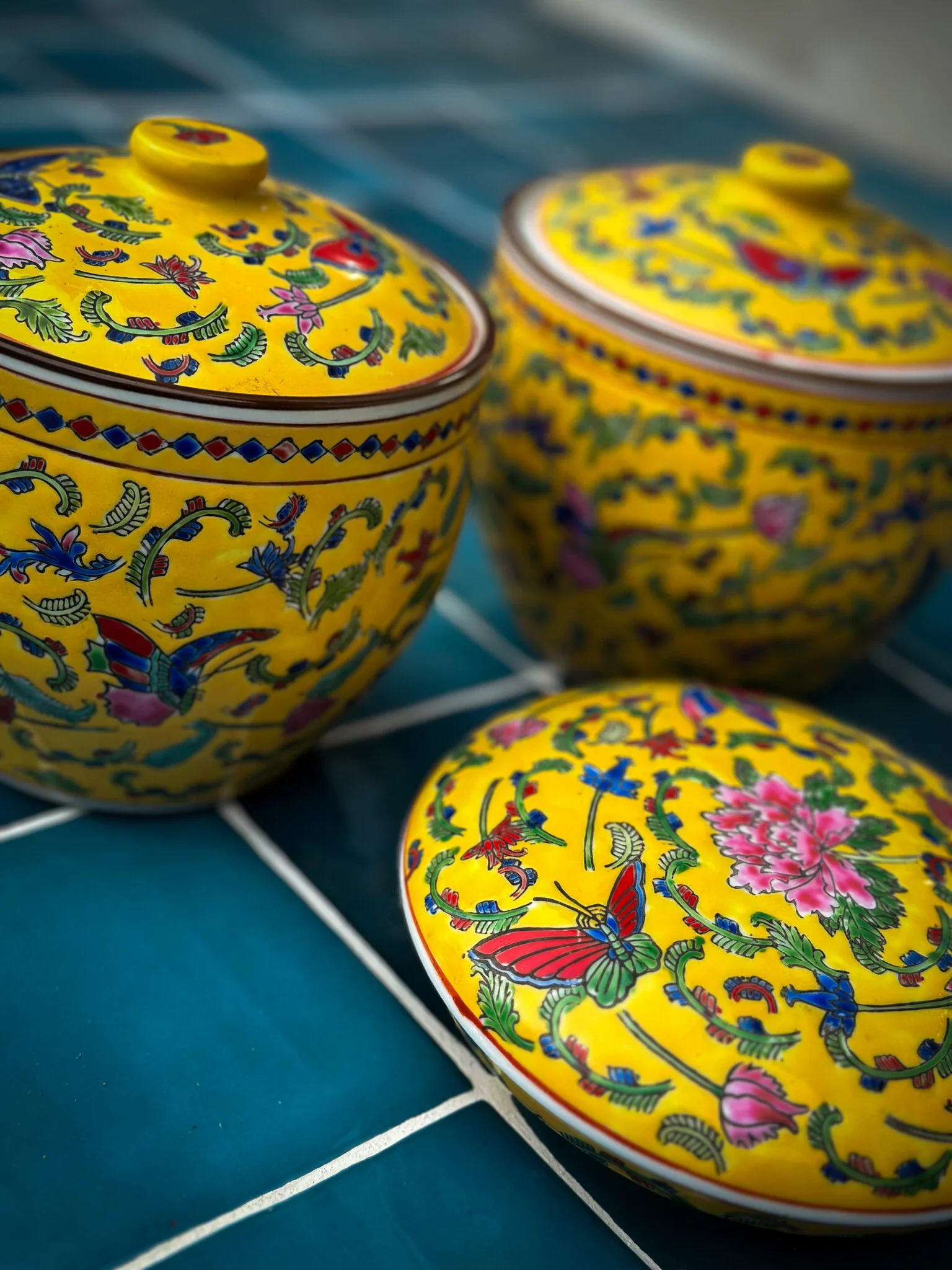 set van 3 Chinese vintage kruiken - Afbeelding 4