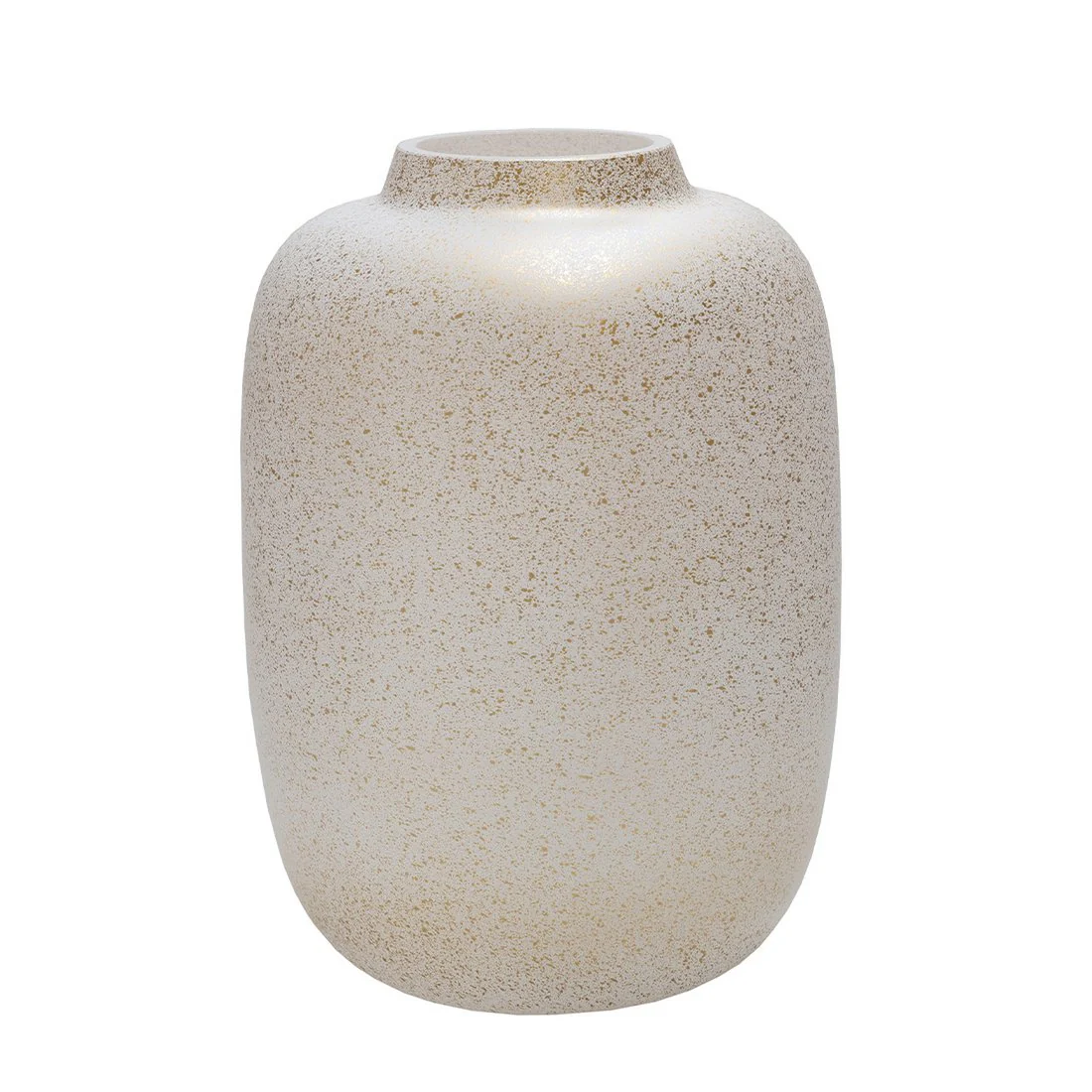 Artic Sparkle Gold vaas – Mondgeblazen gouden vaas met glinstereffect
