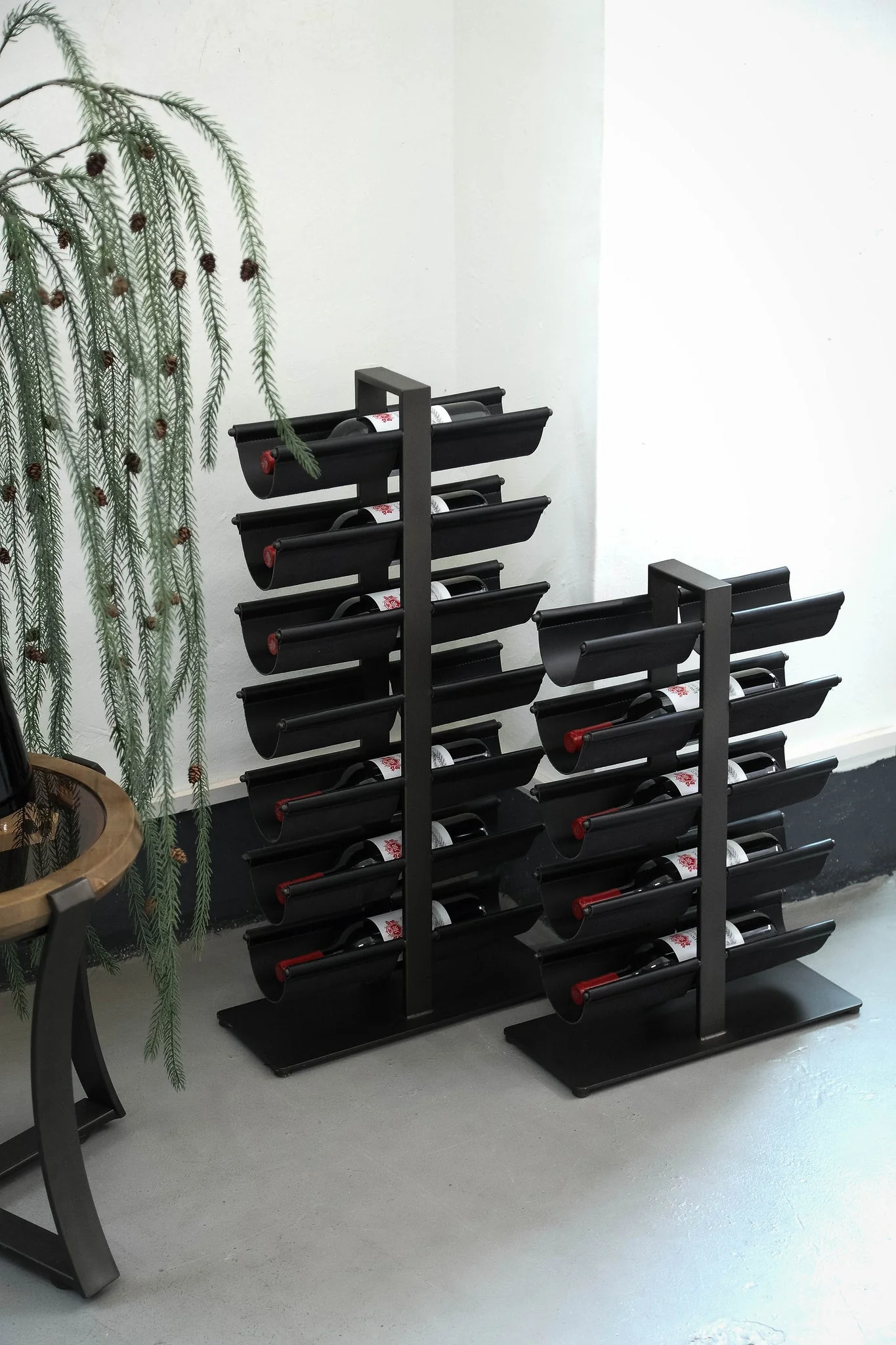 Davitt Wijnrek leren houders S PTMD - Afbeelding 4