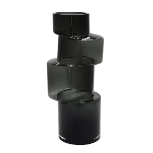 Vaas Bandon Grey – Mondgeblazen Glazen Vaas in Grijze Tint voor Elegante Interieurs