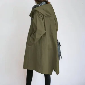 EmmaCloudTrench™ | Luxe Trenchcoat met Capuchon