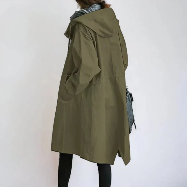 EmmaCloudTrench™ | Luxe Trenchcoat met Capuchon