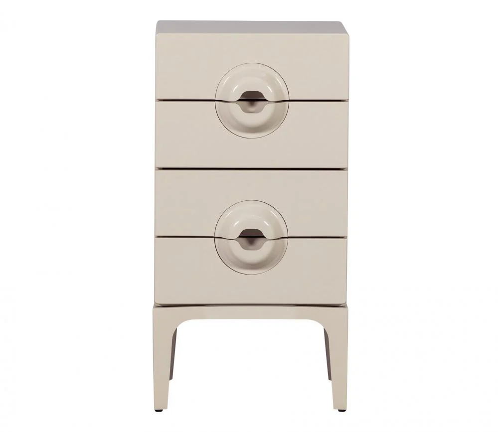 WOOOD Merge ladekast 4 lades hout greige - Afbeelding 2