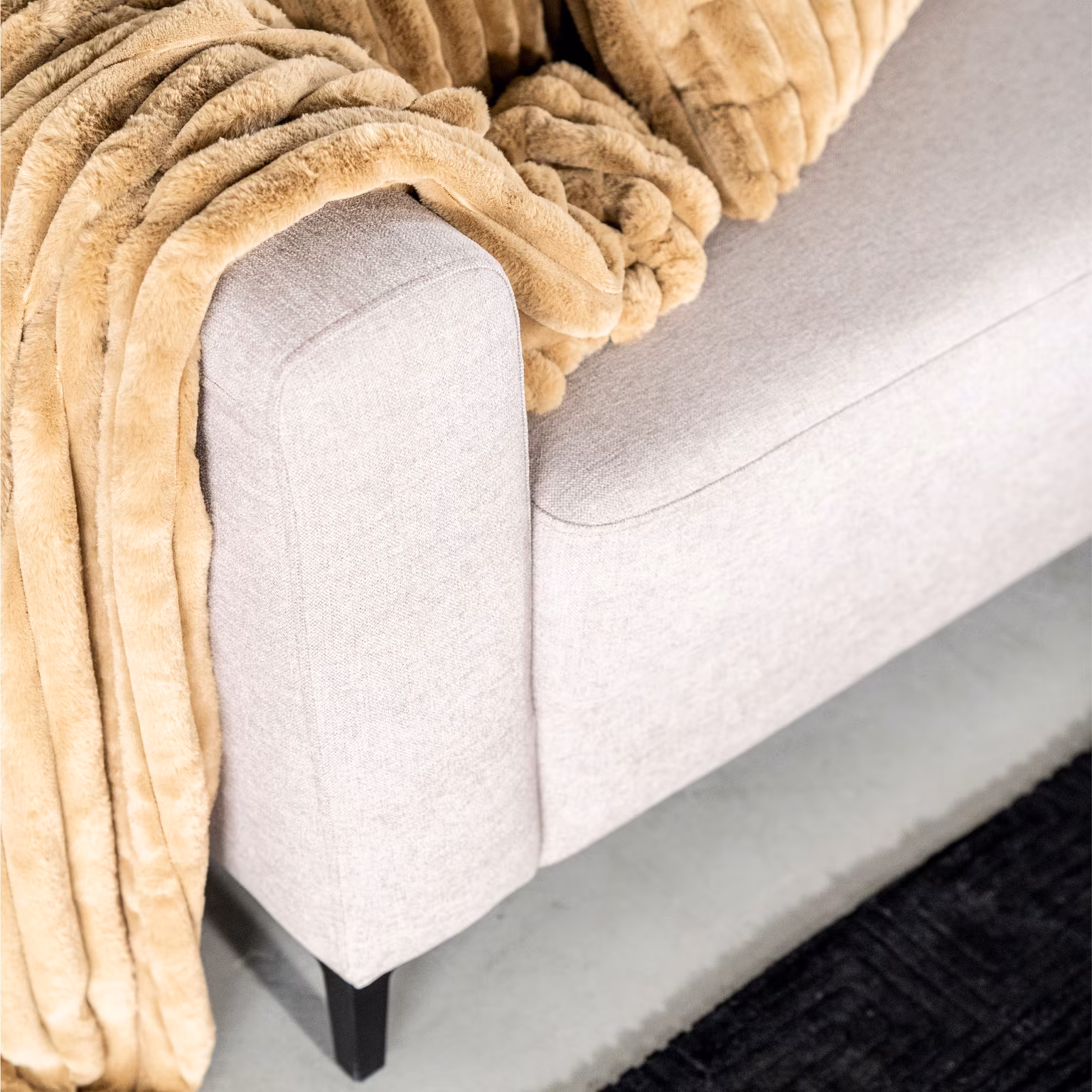 SEVN Hoekbank Felice kleur khaki - Afbeelding 6