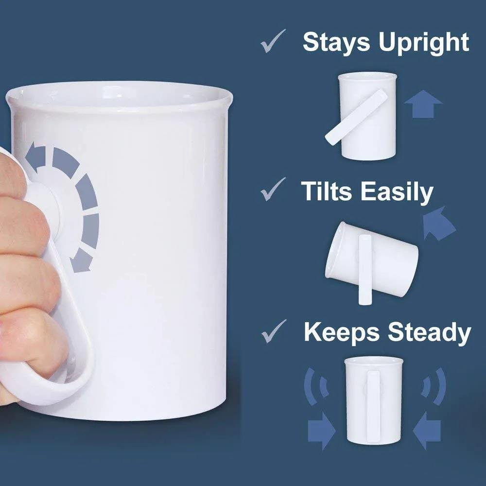 Drinkbeker - Draaibaar Handvat - Ideaal voor Trillen - Tremoren - Afbeelding 5