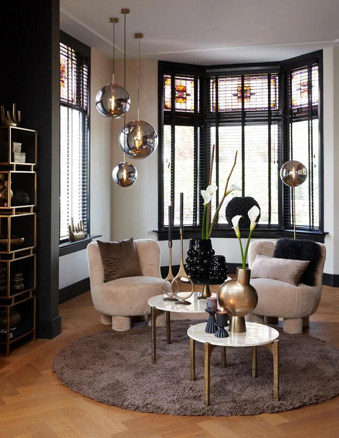 Light & Living Vloerlamp Medina Glas 160cm - Afbeelding 8