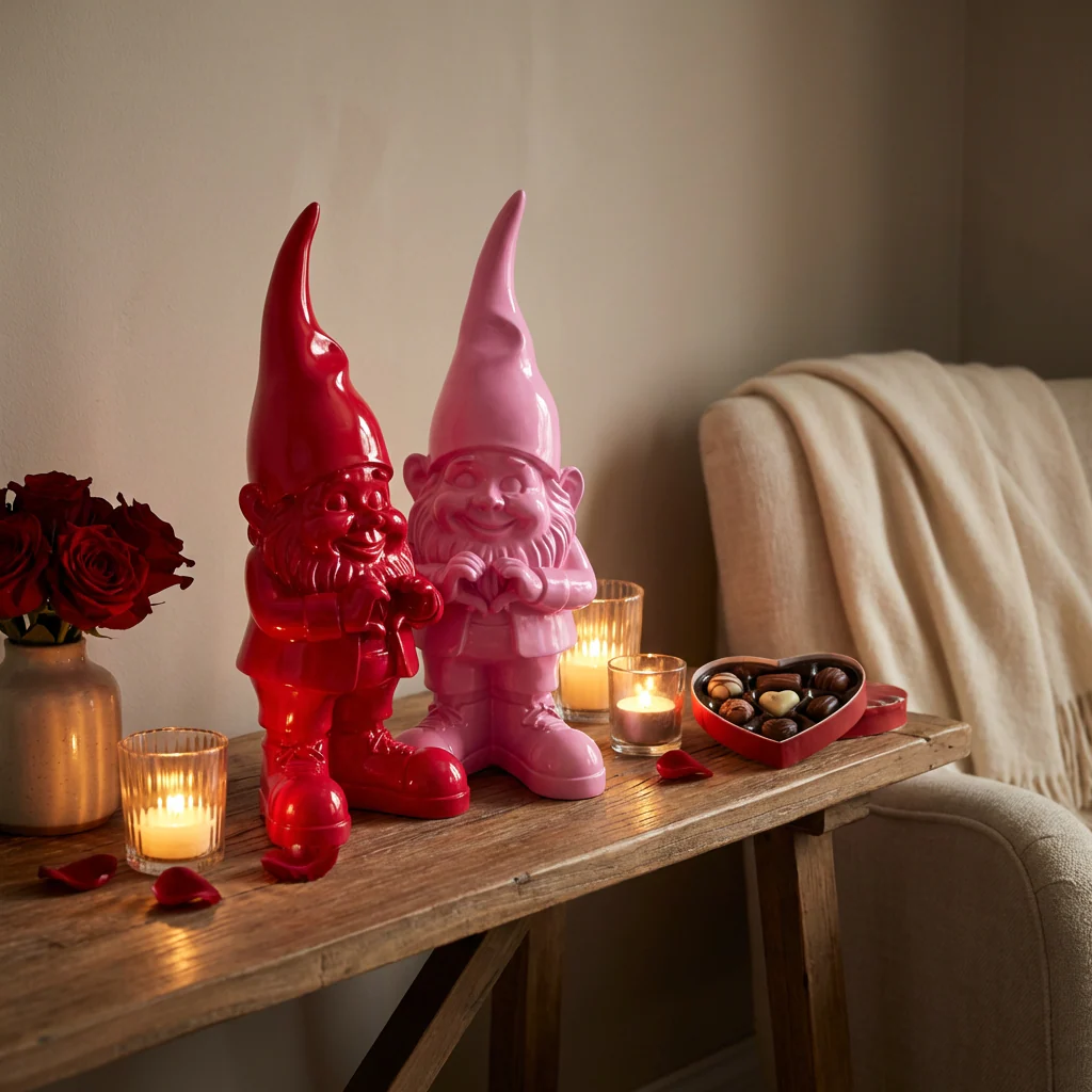 Valentijn Kabouter Roze/Rood - Afbeelding 9