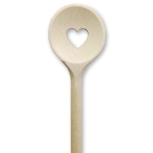 Houten kooklepel hartje