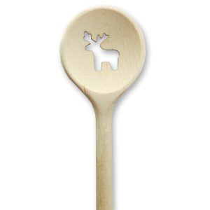 Houten kooklepel hertje