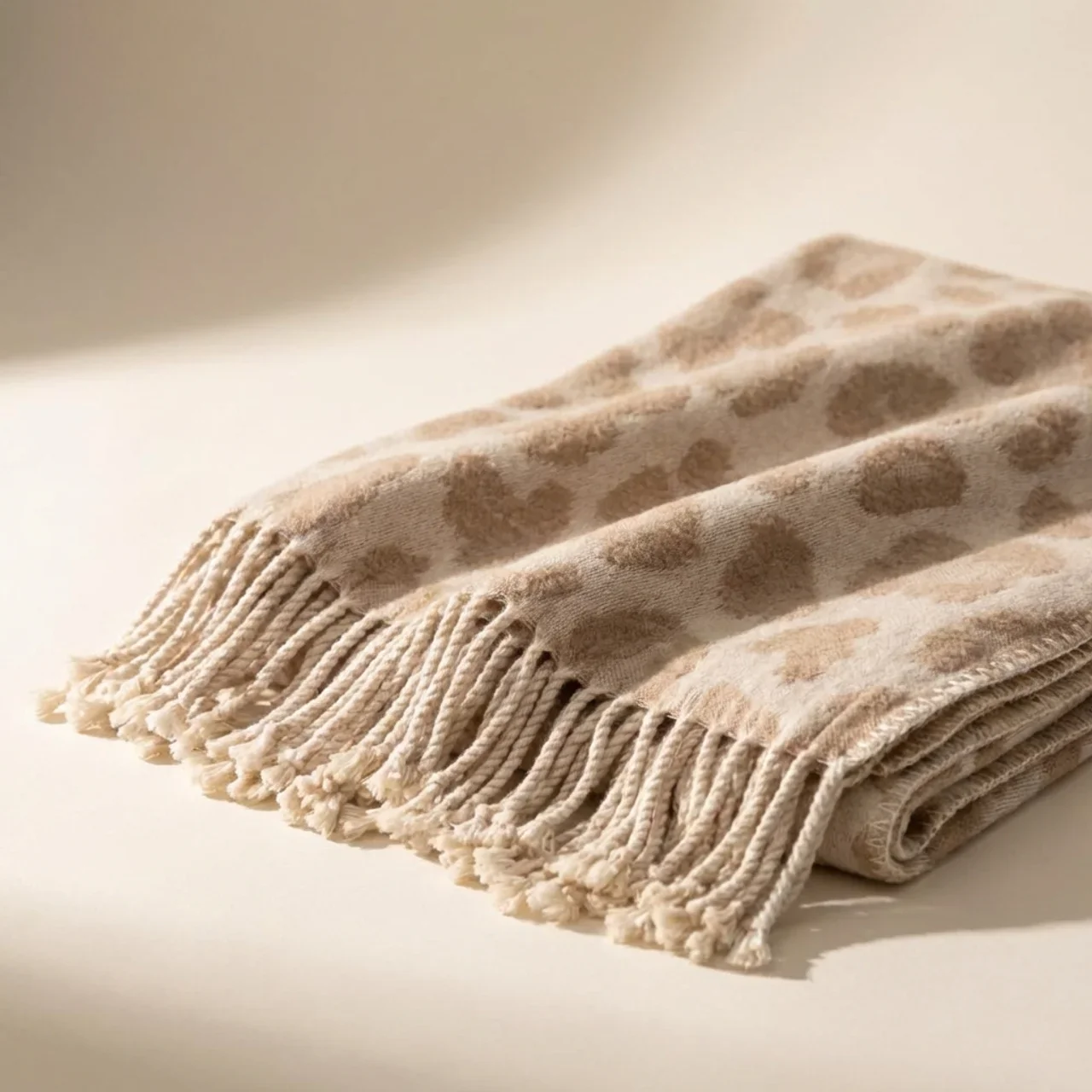 Plaid Panterprint Beige 140x180 cm – Zachte Fleece - Afbeelding 3