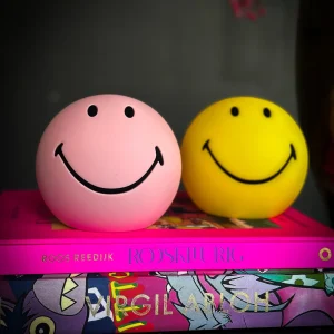 Smiley LED Bol Lamp – Nachtlampje met Timer