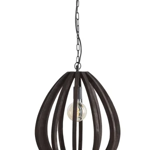 Light & Living Hanglamp Barsia Mangohout Donkerbruin
